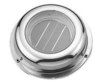 Solar Fan/Vent Stainless Steel Cowl + Lens Top - Click Image to Close